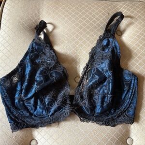 Gorgeous blue plunging bra by Change Lingerie 30F